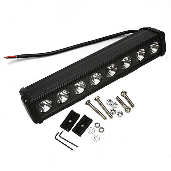 Quake LED Light Bar 15 Inch LED Light Bar Single Row 80 Watt Spot Rogue Series - QUR123 - Quake LED