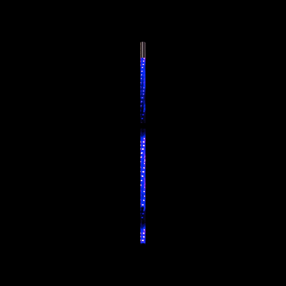 Quake LED Radio Antenna 3 Foot HD RGB CB Antenna 2.15 DB Gain 27 MHZ Frequency - QW852 - Quake LED