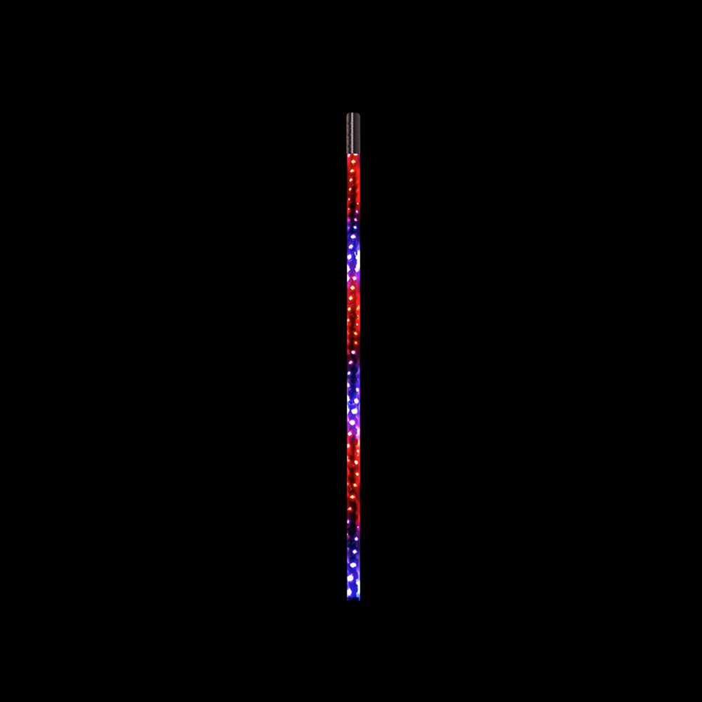 Quake LED Radio Antenna 3 Foot HD RGB CB Antenna 2.15 DB Gain 27 MHZ Frequency - QW852 - Quake LED
