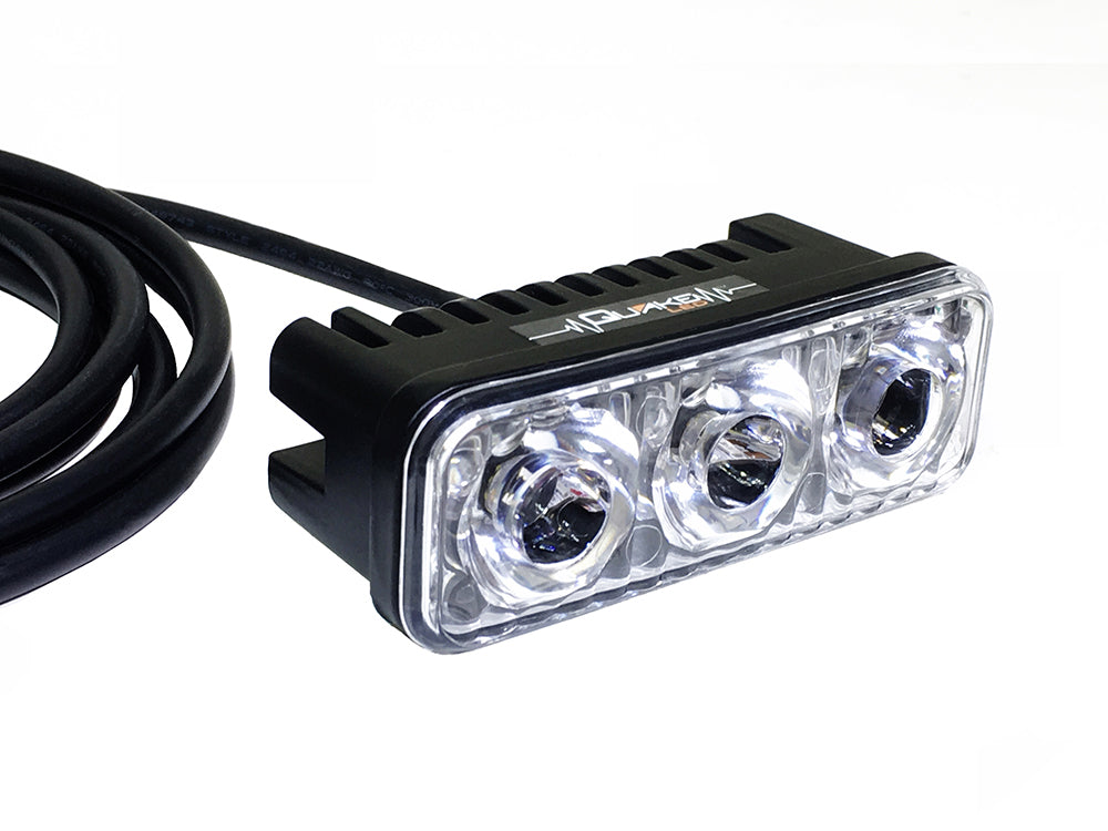 Quake LED Turn Signal Light 3 Inch Jeep Wrangler JL/Gladiator DRL Fender Lights w/Switchback Turn Signal - QTE956 - Quake LED