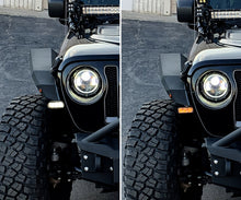 Load image into Gallery viewer, Quake LED Turn Signal Light 3 Inch Jeep Wrangler JL/Gladiator DRL Fender Lights w/Switchback Turn Signal - QTE956 - Quake LED