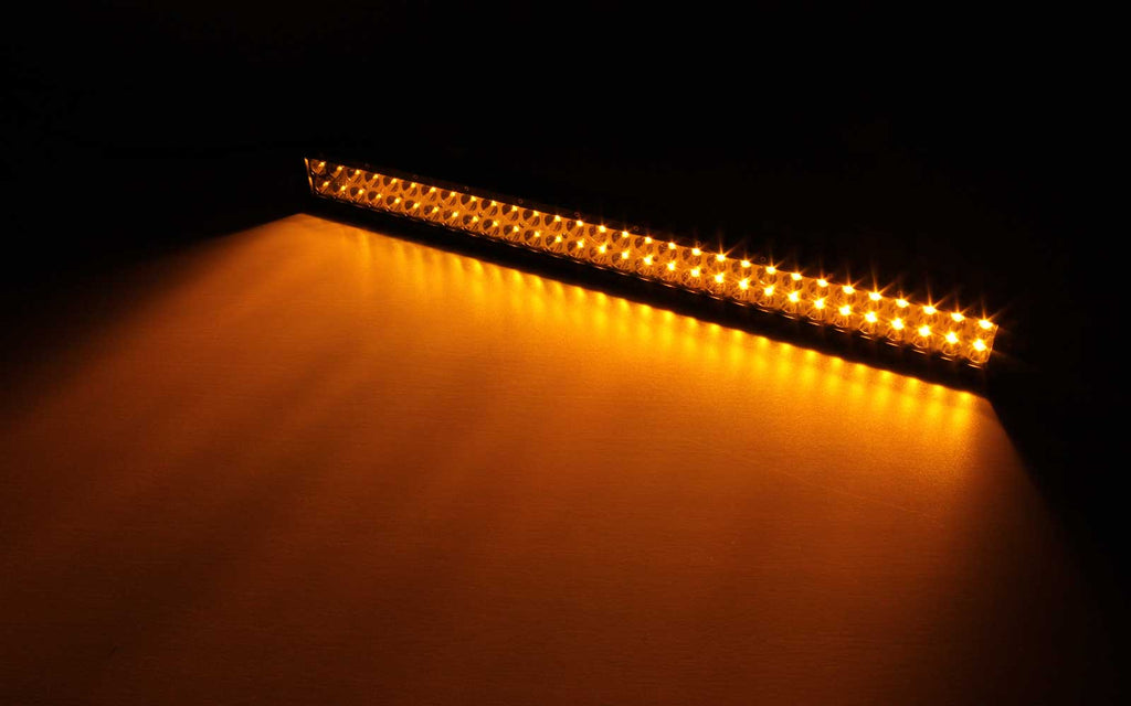 Quake LED Light Bar 32 Inch LED Light Bar Dual Row 180 Watt Combo White/Amber Magma Series - QUDA016 - Quake LED