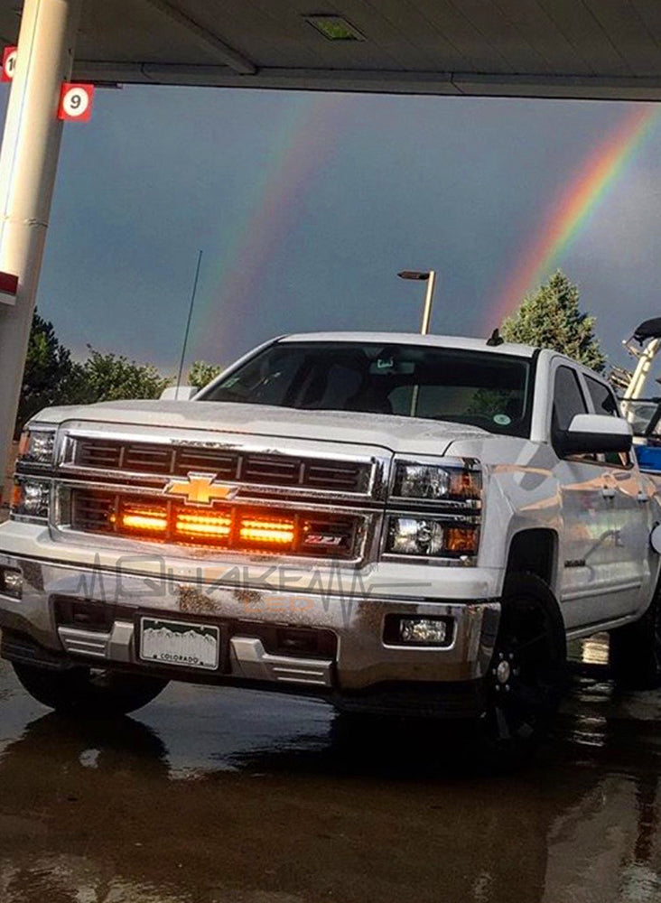 Quake LED Light Bar 32 Inch LED Light Bar Dual Row 180 Watt Combo White/Amber Magma Series - QUDA016 - Quake LED