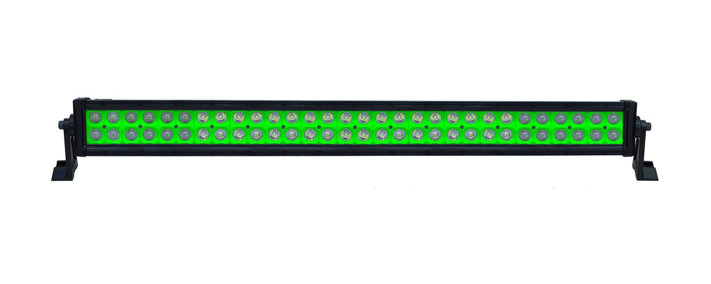 Quake LED Light Bar 32 Inch LED Light Bar Dual Row 180 Watt Green Reflector Combo Ultra Color Series - QUU582 - Quake LED