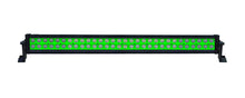 Load image into Gallery viewer, Quake LED Light Bar 32 Inch LED Light Bar Dual Row 180 Watt Green Reflector Combo Ultra Color Series - QUU582 - Quake LED