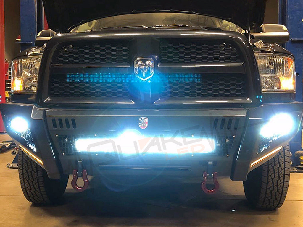 Quake LED Light Bar 32 Inch LED Light Bar Dual Row 180 Watt Pink Reflector Combo Ultra Color Series - QUU596 - Quake LED