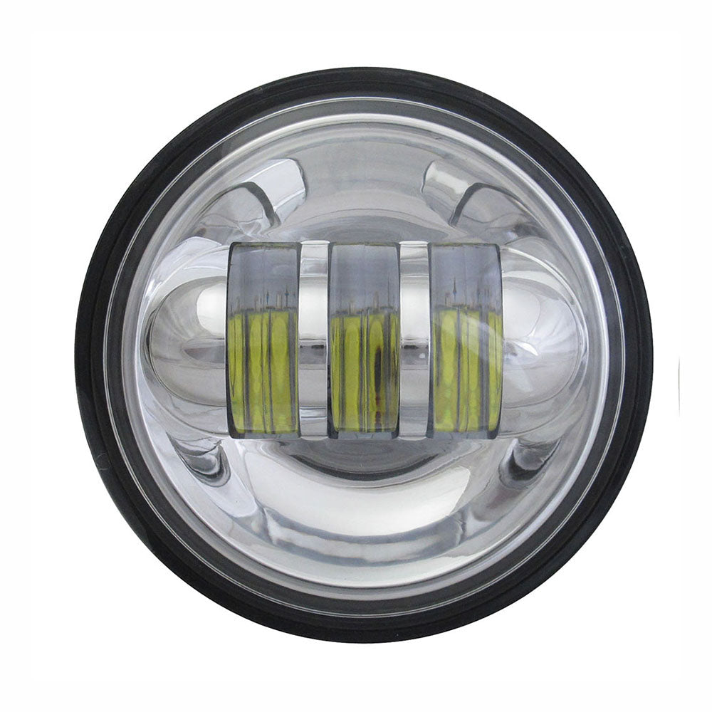 Quake LED Fog Light 4.5 Inch 30 Watt Fog Light Chrome Reflector Tempest Series - QTE465 - Quake LED