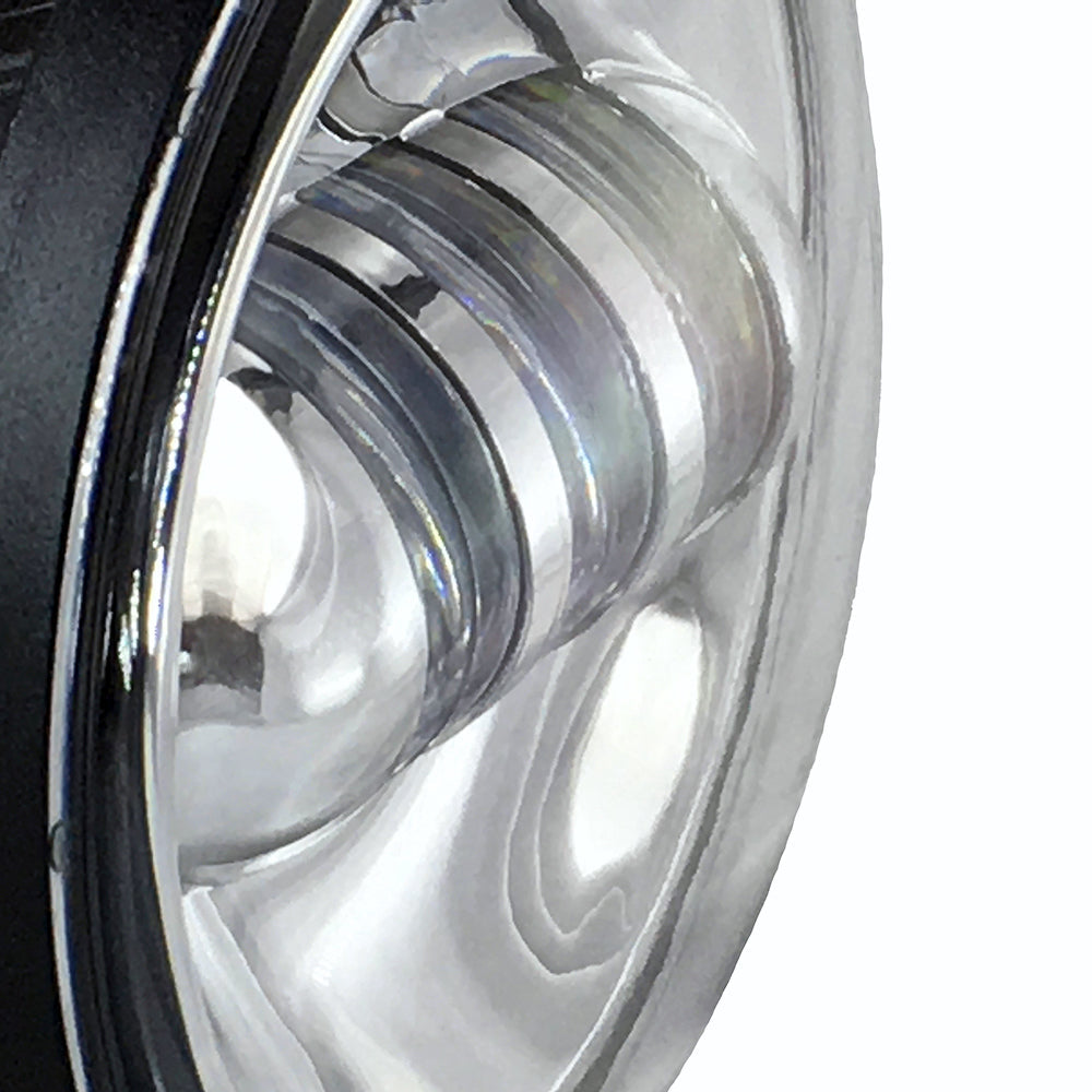 Quake LED Fog Light 4.5 Inch 30 Watt Fog Light Chrome Reflector Tempest Series - QTE465 - Quake LED