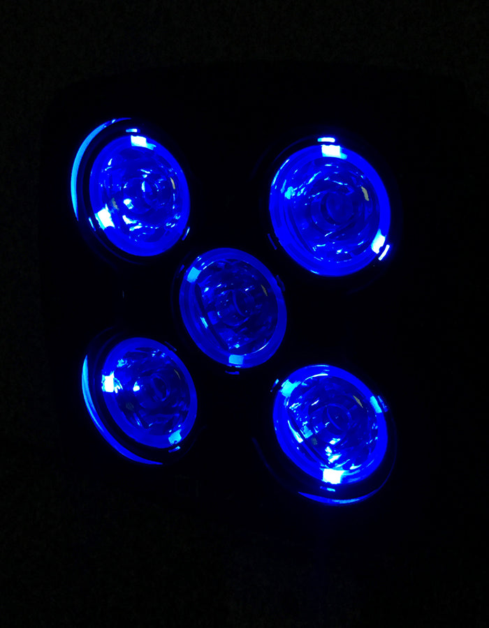 Quake LED Work Light 4.5 Inch Work Light 50 Watt Spot RGB Accent Megaton Series Quad-Lock/Interlock - QME796 - Quake LED