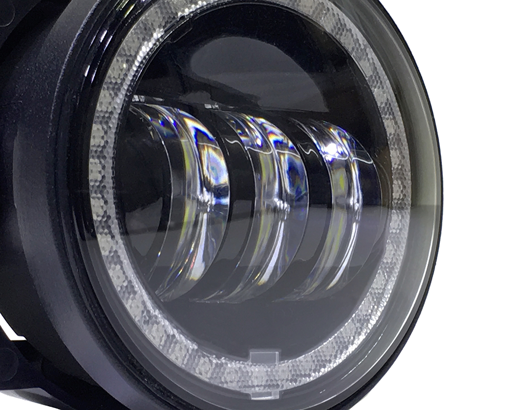 Quake LED Fog Light 4 in. 30 Watt Jeep JK CJ TJ Fog Light RGB HD Accent Tempest - QTE905 - Quake LED