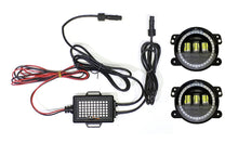 Load image into Gallery viewer, Quake LED Fog Light 4 in. 30 Watt Jeep JK CJ TJ Fog Light RGB HD Accent Tempest - QTE905 - Quake LED