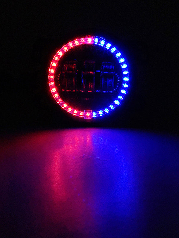 Quake LED Fog Light 4 in. 30 Watt Jeep JK CJ TJ Fog Light RGB HD Accent Tempest - QTE905 - Quake LED