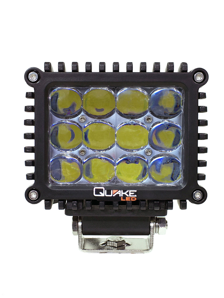 Quake LED Work Light 4 in. 60W 4D Spot RGB Accent Work Light - QFR990 - Quake LED