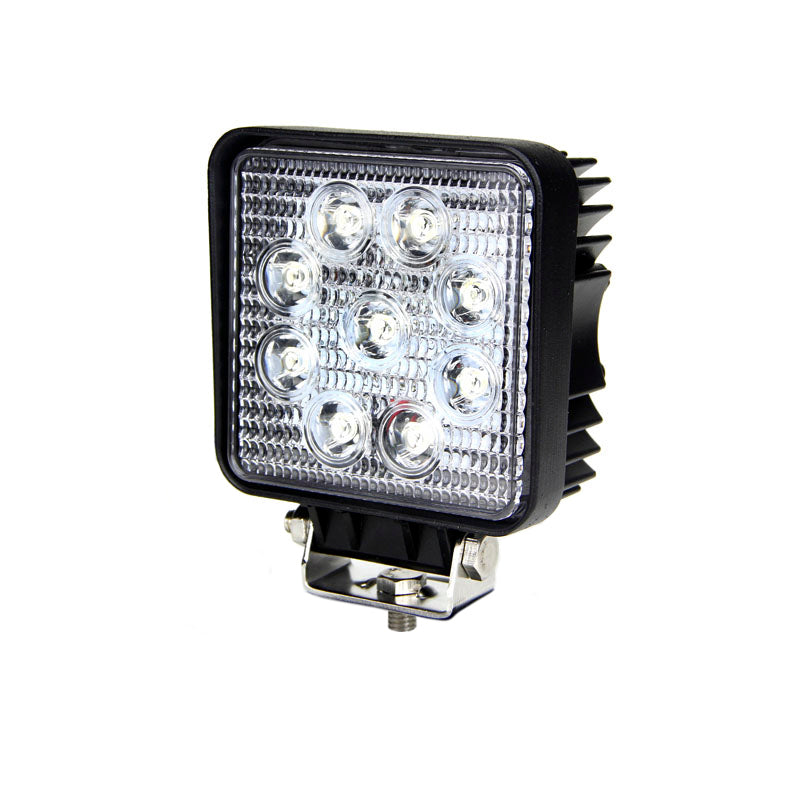 Quake LED Work Light 4 Inch Work Light 27 Watt 30 Degree Green Spot Fracture Series - QFR137 - Quake LED