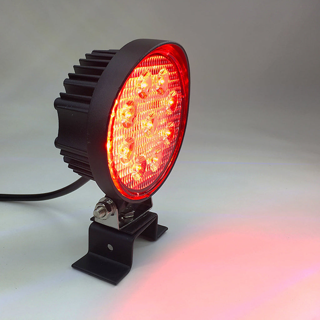 Quake LED Work Light 4 Inch Work Light 27 Watt Red Spot Fracture Series - QFR494 - Quake LED