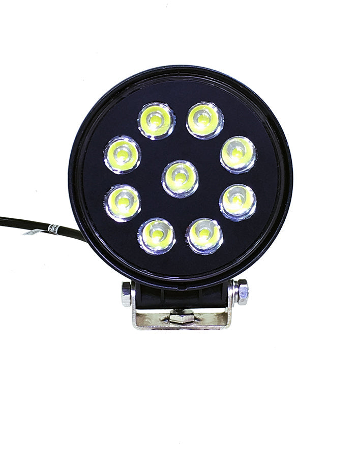 Quake LED Work Light 4 Inch Work Light 27 Watt Spot RGB Accent Fracture Series Quad-Lock/Interlock - QFR793 - Quake LED
