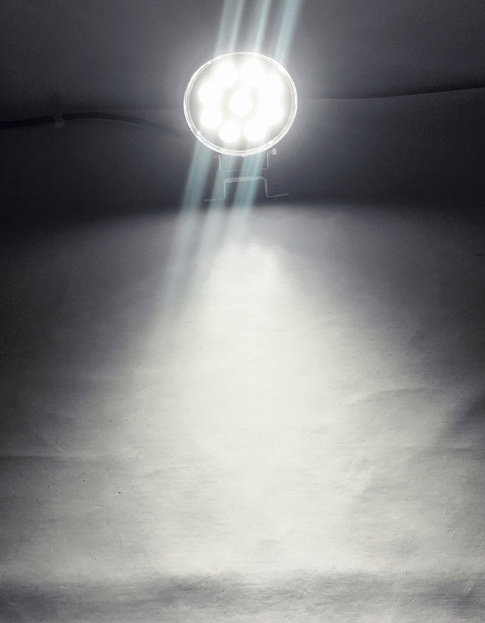 Quake LED Work Light 4 Inch Work Light 27 Watt Spot RGB Accent Fracture Series Quad-Lock/Interlock - QFR793 - Quake LED