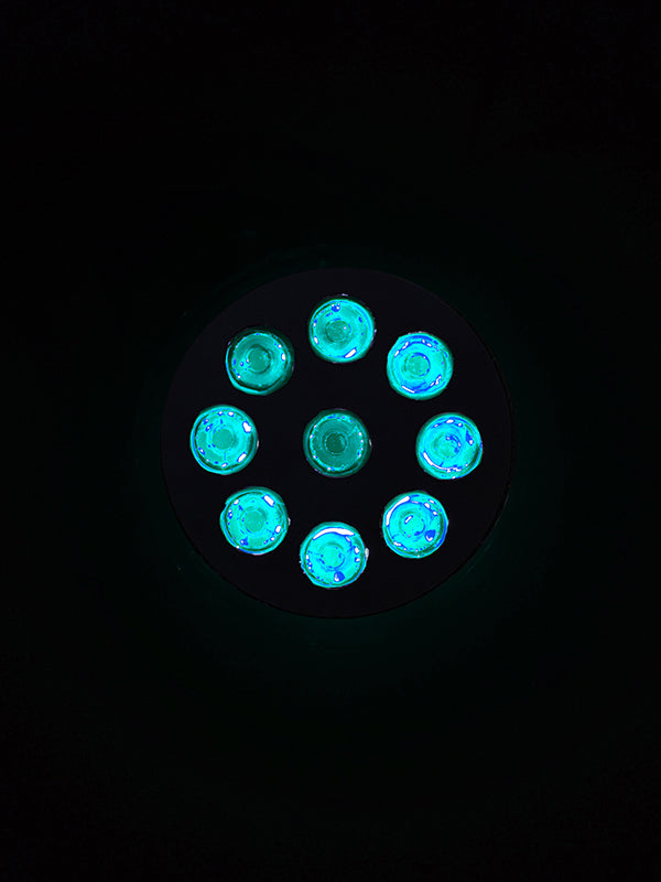Quake LED Work Light 4 Inch Work Light 27 Watt Spot RGB Accent Fracture Series Quad-Lock/Interlock - QFR793 - Quake LED