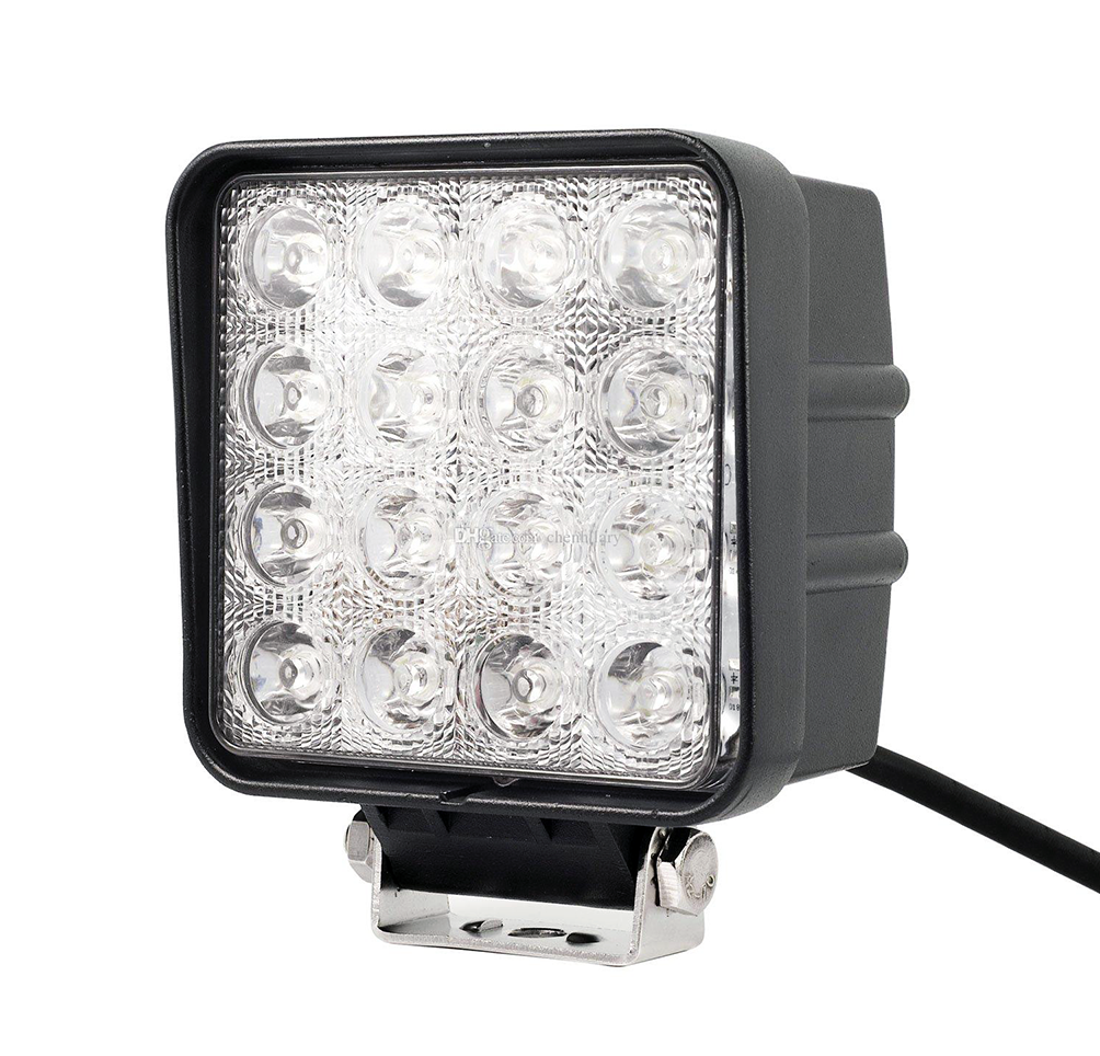 Quake LED Work Light 4 Inch Work Light 48 Watt Spot Fracture Series - QFR240 - Quake LED