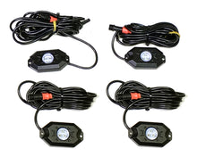 Load image into Gallery viewer, Quake LED Underbody Light Kit 4 Piece RGB Accent Rock Lights (Controller Not Included) Quad-Lock - QTL923 - Quake LED