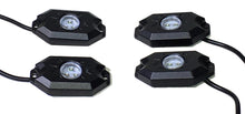 Load image into Gallery viewer, Quake LED Underbody Light Kit 4 Piece RGB Accent Rock Lights (Controller Not Included) Quad-Lock - QTL923 - Quake LED