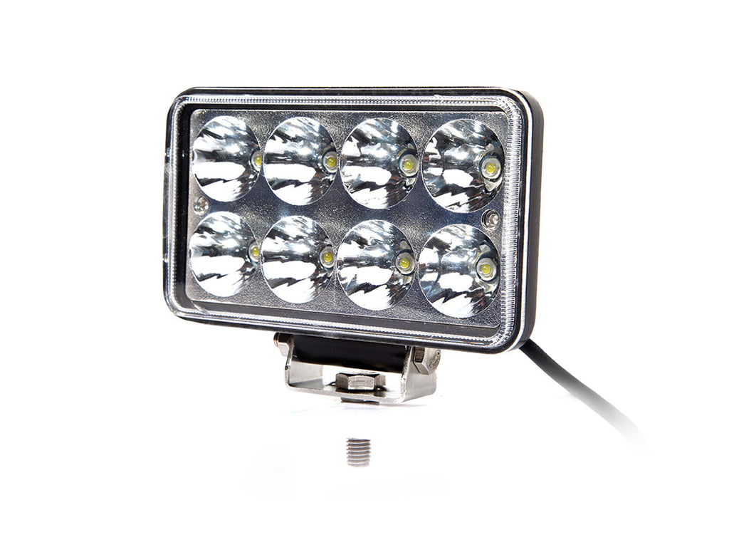 Quake LED Work Light 4x7 Inch Work Light/Headlight 24 Watt High/Low Tempest Series - QTE148 - Quake LED