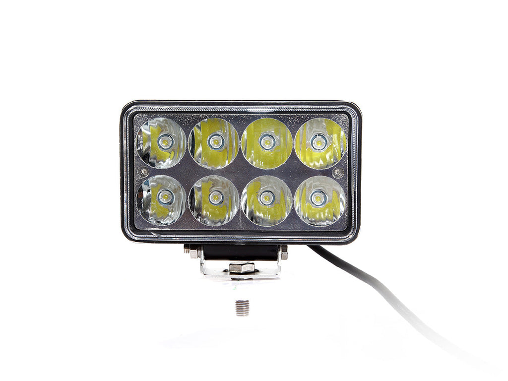 Quake LED Work Light 4x7 Inch Work Light/Headlight 24 Watt High/Low Tempest Series - QTE148 - Quake LED
