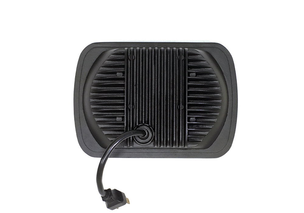 Quake LED Headlight 5x7 Inch Headlight 39 Watt High/Low Jeep YJ/XJ Tempest Series - QTE463 - Quake LED