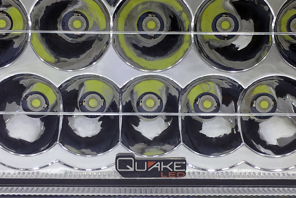 Quake LED Headlight 5x7 Inch Headlight 45 Watt High/Low Tempest Series Jeep XJ/YJ - QTE459 - Quake LED