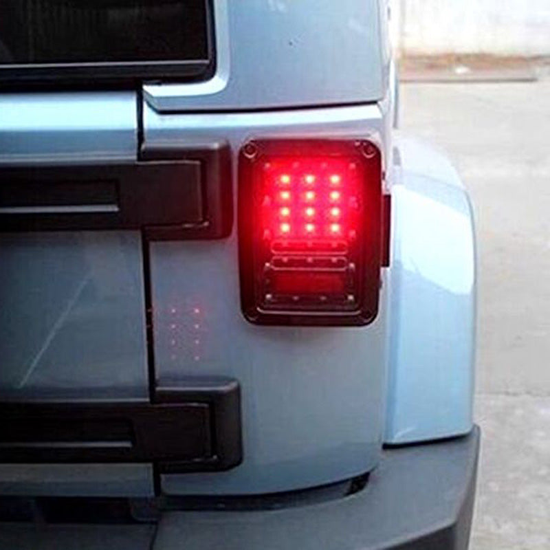 Quake LED Tail Light 6X8 in. 25 Watt Jeep JK Blackout I Tail Light Tempest - QTE457 - Quake LED