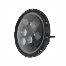 Load image into Gallery viewer, Quake LED Headlight 7 Inch Headlight 60 Watt High/Low White Full Halo Chrome Reflector Tempest - QTE460 - Quake LED