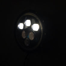 Load image into Gallery viewer, Quake LED Headlight 7 Inch Headlight 60 Watt High/Low White Full Halo Chrome Reflector Tempest - QTE460 - Quake LED