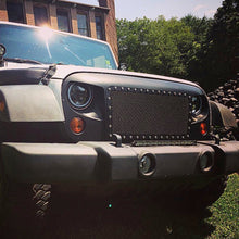 Load image into Gallery viewer, Quake LED Headlight 7 Inch RGB Accent Headlight High/Low RGB Full Halo Black Reflector Tempest - QTE555 - Quake LED
