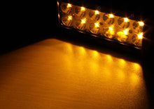 Load image into Gallery viewer, Quake LED Light Bar 8 Inch LED Light Bar Dual Row 36 Watt Combo White/Amber Magma Series - QUDA014 - Quake LED