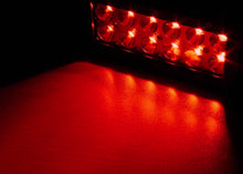 Load image into Gallery viewer, Quake LED Light Bar 8 Inch LED Light Bar Dual Row 36 Watt Combo White/Red Magma Series - QUDR007 - Quake LED