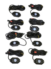 Load image into Gallery viewer, Quake LED Underbody Light Kit 8 Piece RGB Accent Rock Lights (Controller Not Included) Quad Lock - QTL924 - Quake LED
