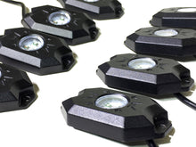 Load image into Gallery viewer, Quake LED Underbody Light Kit 8 Piece RGB Accent Rock Lights (Controller Not Included) Quad Lock - QTL924 - Quake LED