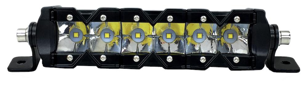 Quake LED Light Bar 9 in. Monolith Slim 30W Flush Mount Winch Hole Light - QUM684 - Quake LED