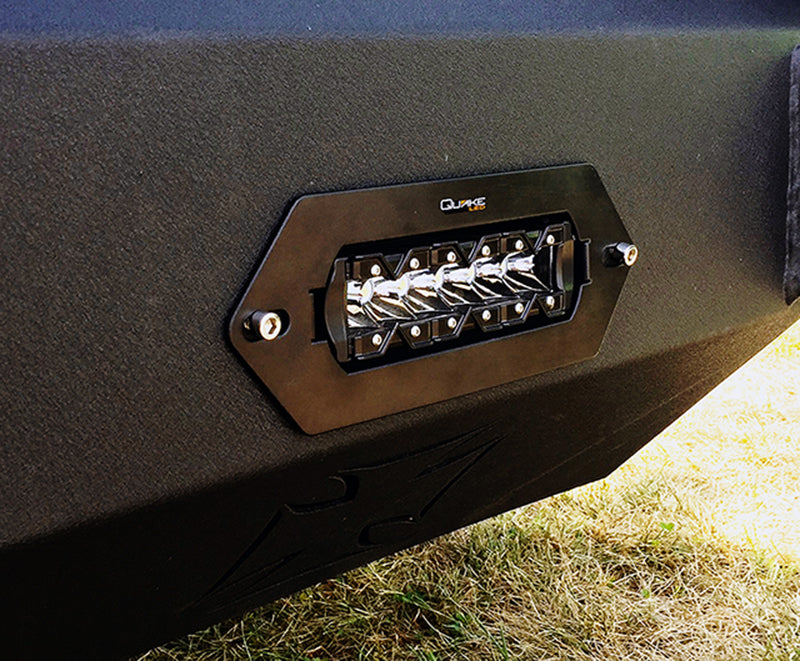 Quake LED Light Bar 9 in. Monolith Slim 30W Flush Mount Winch Hole Light - QUM684 - Quake LED