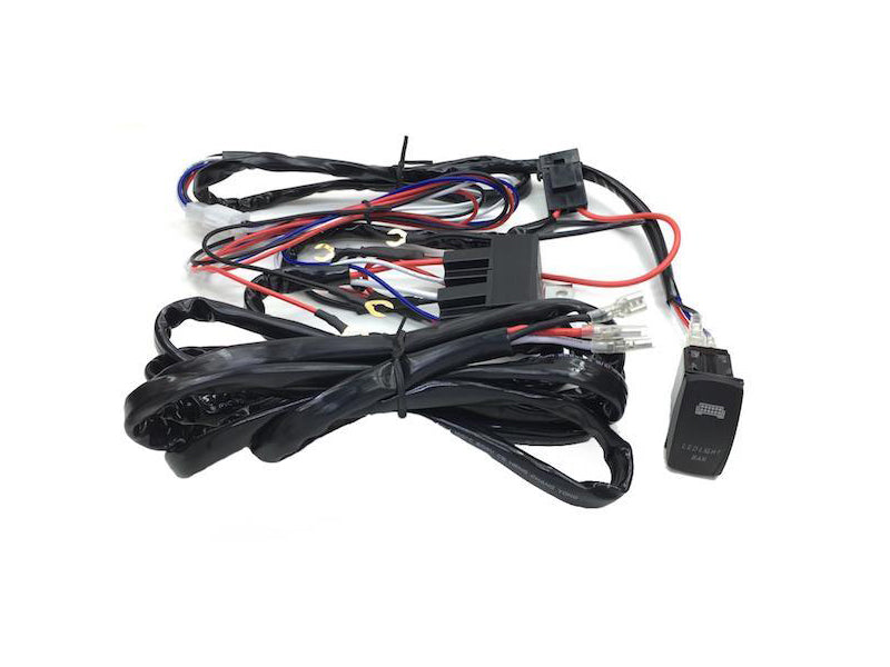 Quake LED Off-Road Light Wiring Harness Connector Dual Color Magma Light Bar Wire Harness HD 14 Gauge - QWH105 - Quake LED