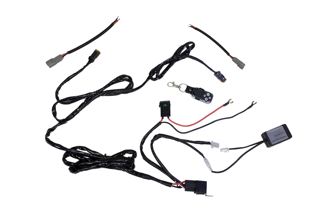 Quake LED Accessory Light Controller Kit Flashing/SOS Remote Control Wire Harness - QWH367 - Quake LED