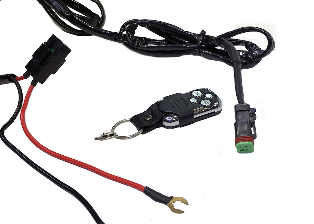Quake LED Accessory Light Controller Kit Flashing/SOS Remote Control Wire Harness - QWH367 - Quake LED