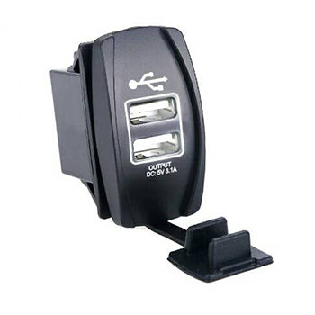 Quake LED Rocker Type Switch Give your dashboard some style with Quake LED's Illuminated USB Ports - QRS707 - Quake LED