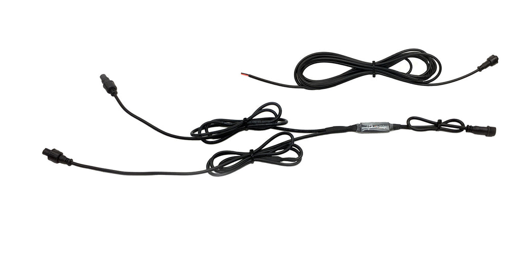 Quake LED Whip Light Remote Controller HD RGB Whip Dual 316 Effects RF Controller 11 Inch Power Side - QW855 - Quake LED