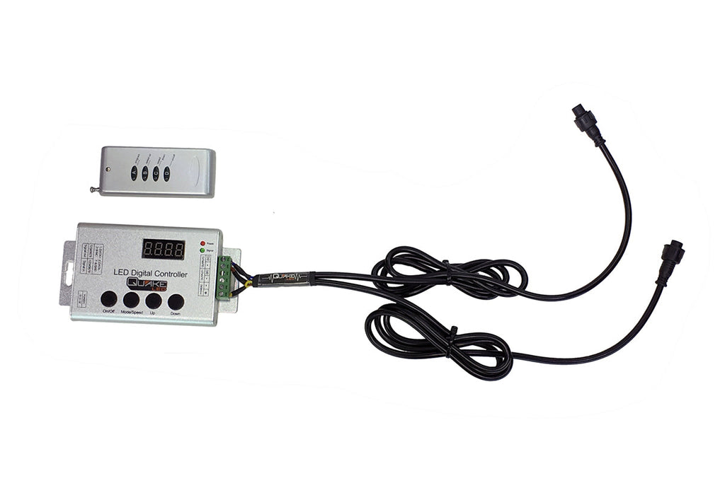 Quake LED Whip Light Remote Controller HD Whip Light 133 Effects RF Controller 44 Inch Each Leg - QW884 - Quake LED