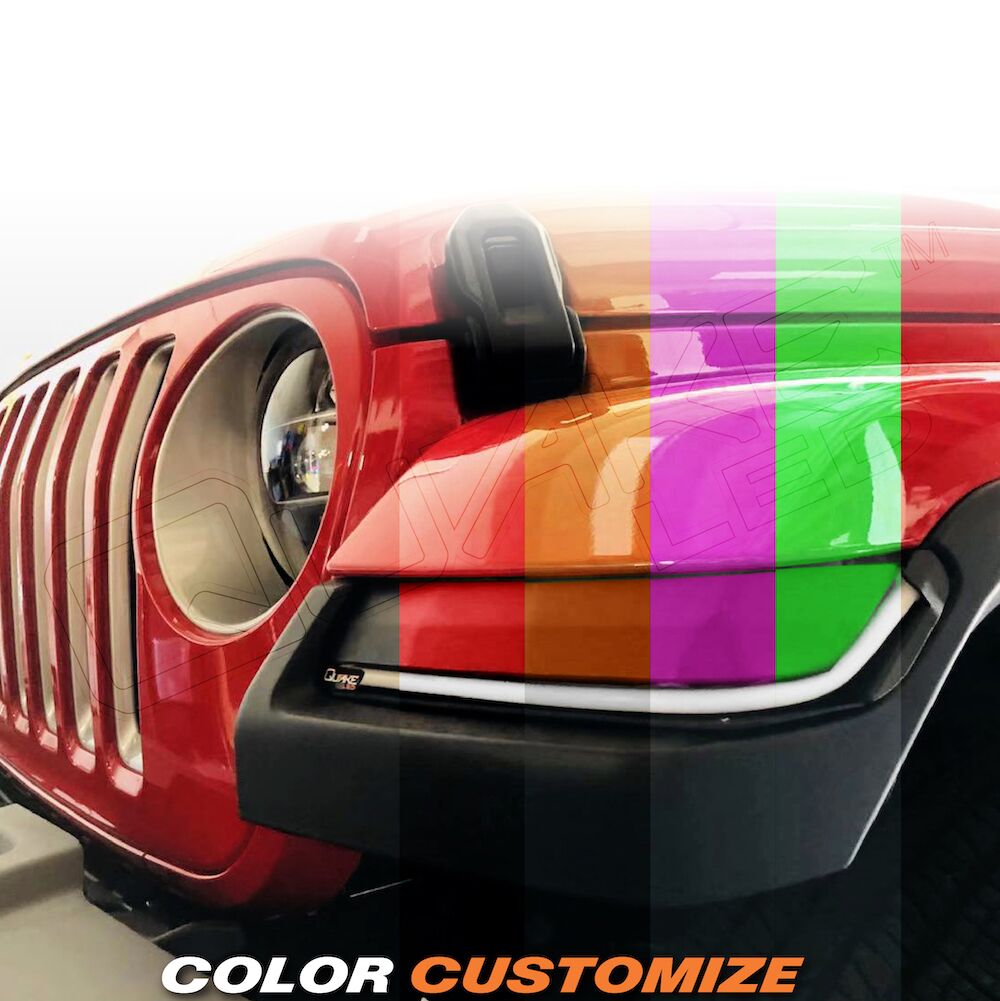 Quake LED Turn Signal Light Jeep 95 X 425 Inch Retro Fit Slim Chop Kit DRL with Sequential Switchback - QTE992 - Quake LED
