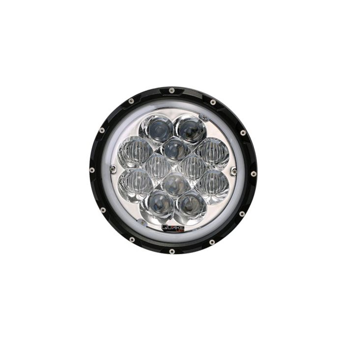 Quake LED Headlight Jeep JK/CJ/TJ 7 Inch Spider Eye Headlights w/White DRL Halo and RGB Accent - QTE1024 - Quake LED