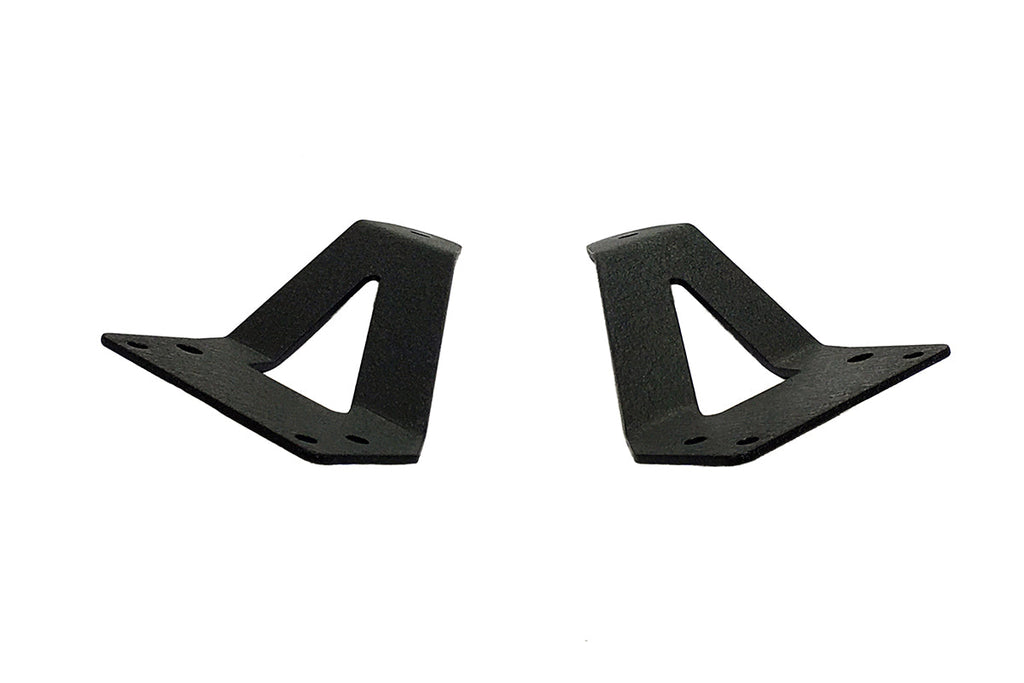 Quake LED Light Bar Mounting Kit Jeep JK Grill Light Bar Bracket 2007-18 Wrangler JK Black Powder coat - QBJ790 - Quake LED