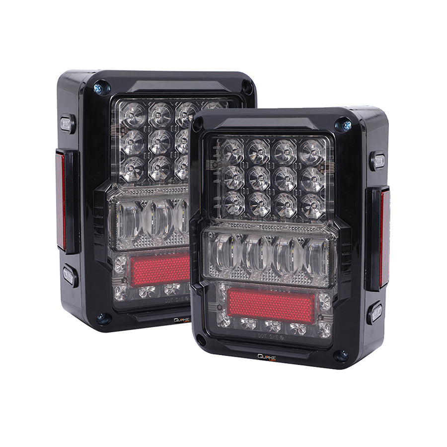 Quake LED Tail Light Jeep JK White Out LED Tail Lights - QTE943 - Quake LED