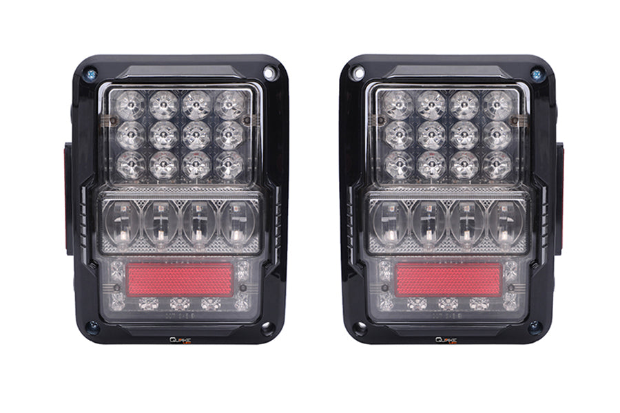 Quake LED Tail Light Jeep JK White Out LED Tail Lights - QTE943 - Quake LED